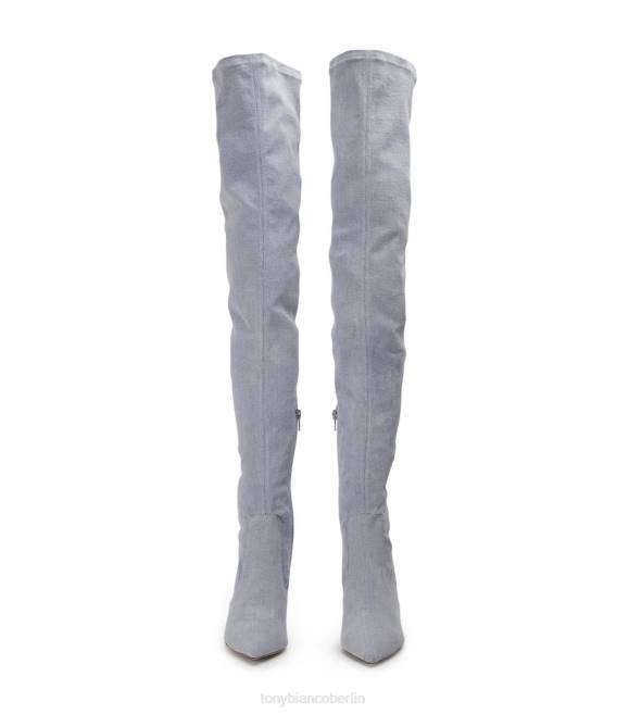 Stiletto-Stiefel| de Tony Bianco Frauen Avah lange Stiefel Denim-Stretch 4624564